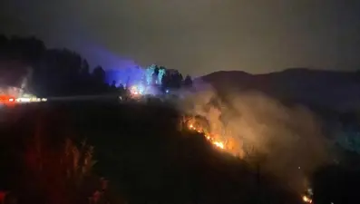 Rize'de orman yangını