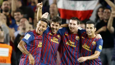 Barcelona Lionel Messi ile coştu