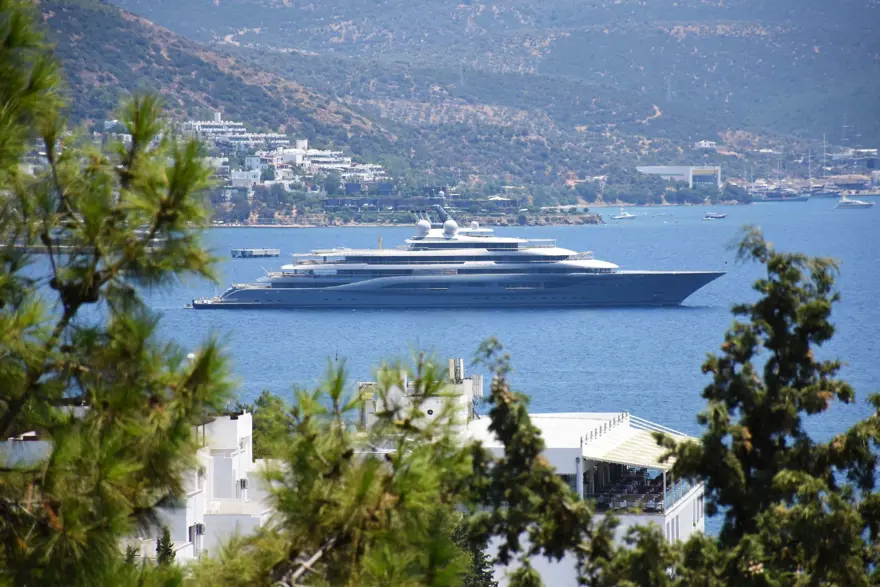 Mega yat 'Flying Fox' Bodrum'da 6