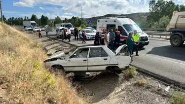 Sivas’ta otomobil devrildi: 1 ölü, 4 yaralı