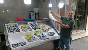 Rize’de sezonun ilk balıkları tezgahtaki yerlerini aldı