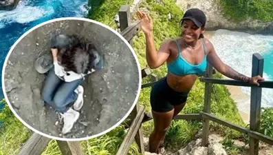 Yürüyüş yapan turist yanardağın içine düştü