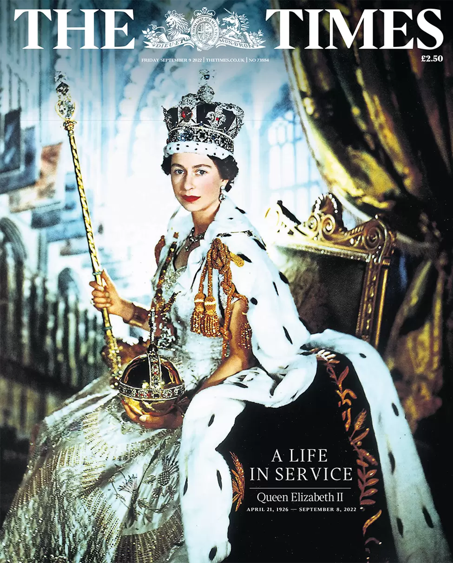 Kraliçe II. Elizabeth'in ölümü dünya basınında: Kader sevgi için ödediğimiz bedeldir 8 Kraliçe II. Elizabeth'in ölümü dünya basınında: Kader sevgi için ödediğimiz bedeldir 8