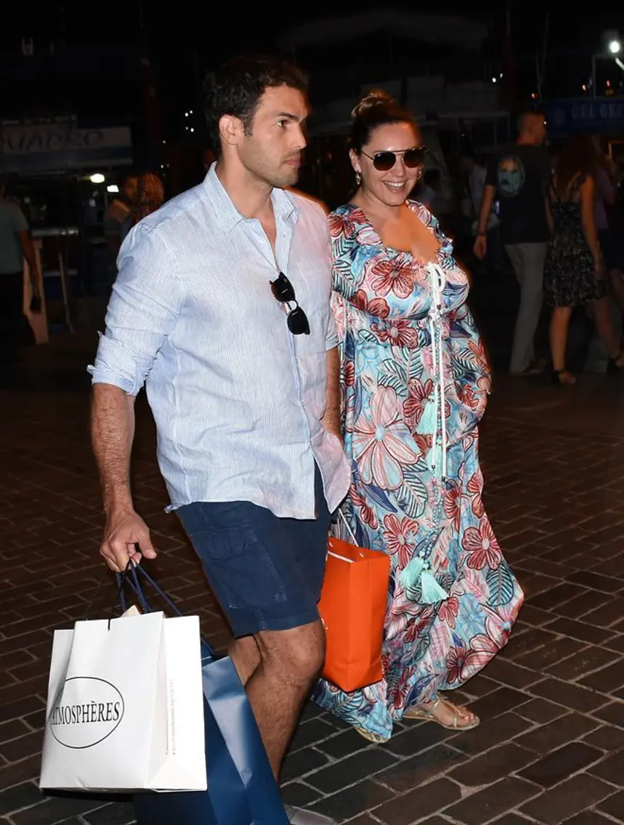 Ünlü yıldız Kelly Brook Bodrum'da 2