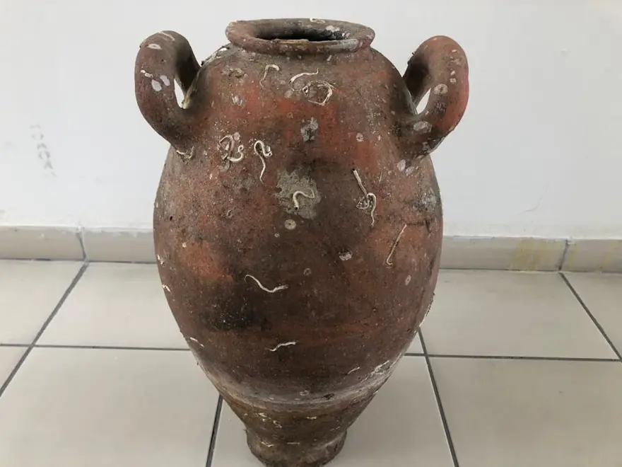 Balıkçı ağlarına Roma dönemine ait amforalar takıldı 4