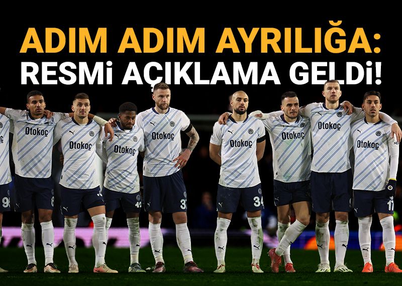 Fenerbahçe'de adım adım ayrılığa: "Güzel bir konuşma yaptık"