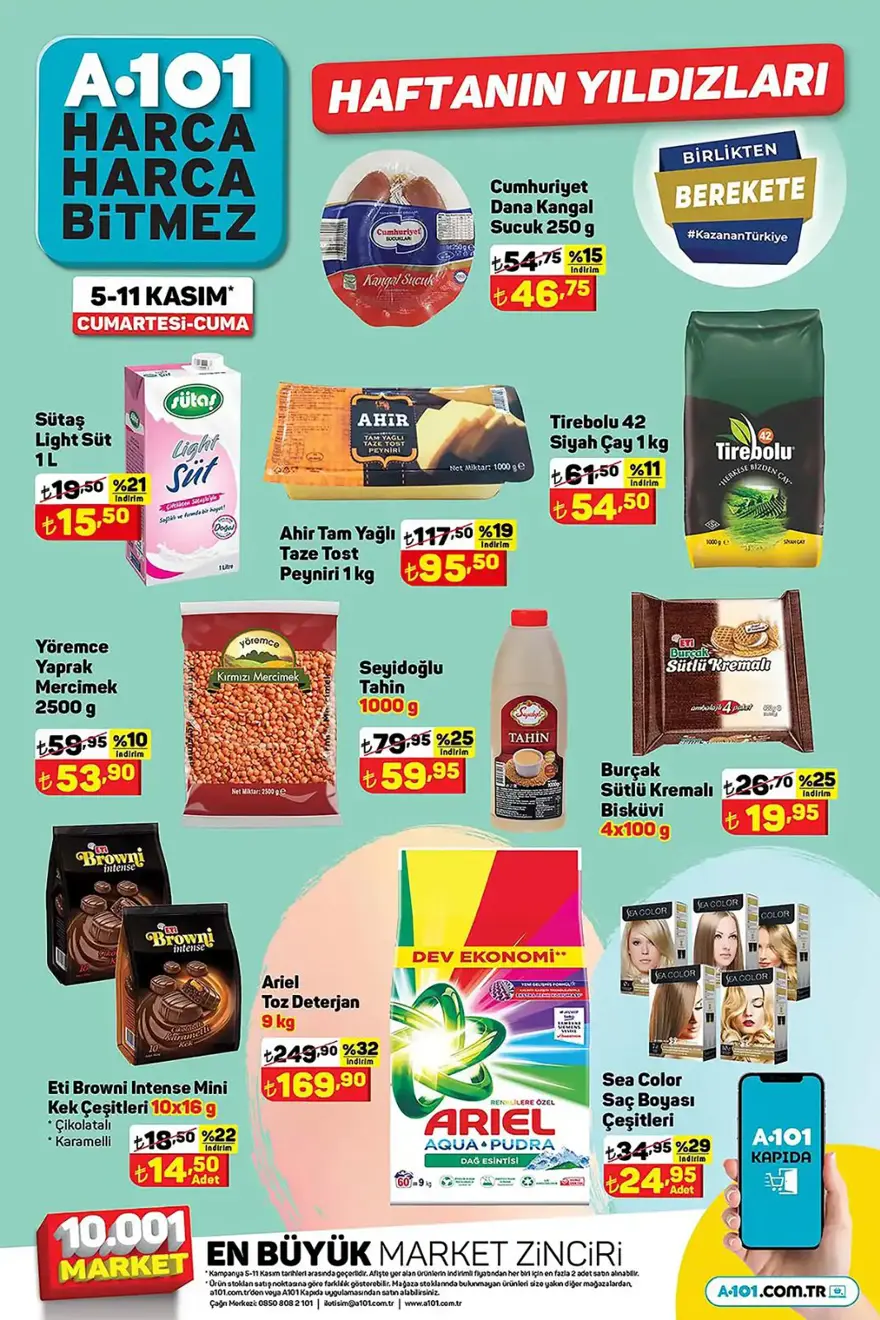 A101 market yeni indirimli aktüel ürünler kataloğu (5-11 Kasım A101 markette bu haftanın indirimli ürünleri ) 1