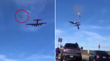 ABD'de eski tip iki gösteri uçağı havada çarpıştı