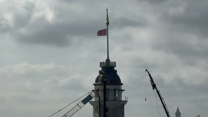 Kız Kulesi'nin çevresindeki iskeleler kaldırıldı 1