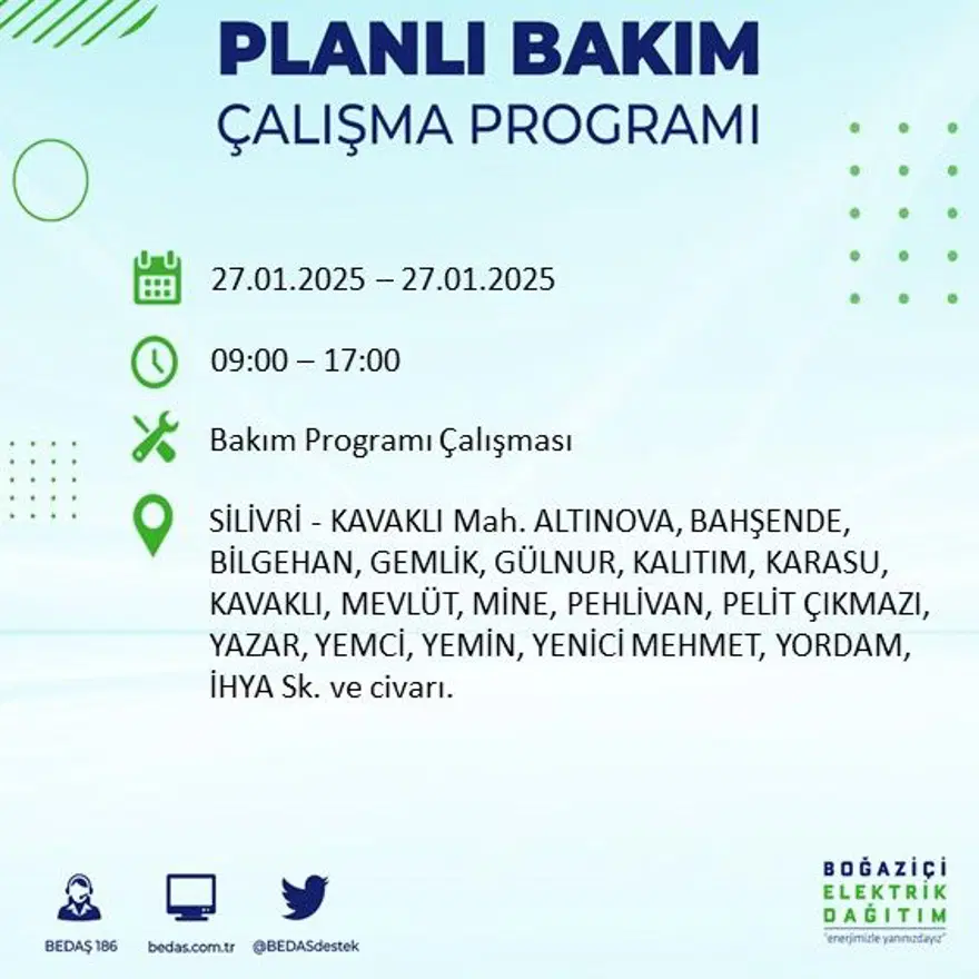 İstanbul'un birçok ilçesinde elektrik kesintisi: Avcılar'da elektrikler ne zaman gelecek? BEDAŞ kesinti programı 38