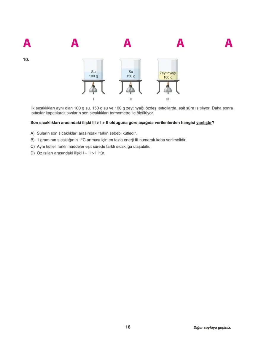 Uğur Okulları LGS deneme sınavı (Sayısal bölüm) 15