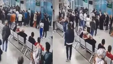 Doktorla tartıştı, hastaneden atıldı: O anlar kamerada