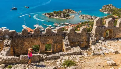 Rus turistler Şubat ayında yazı yaşadı