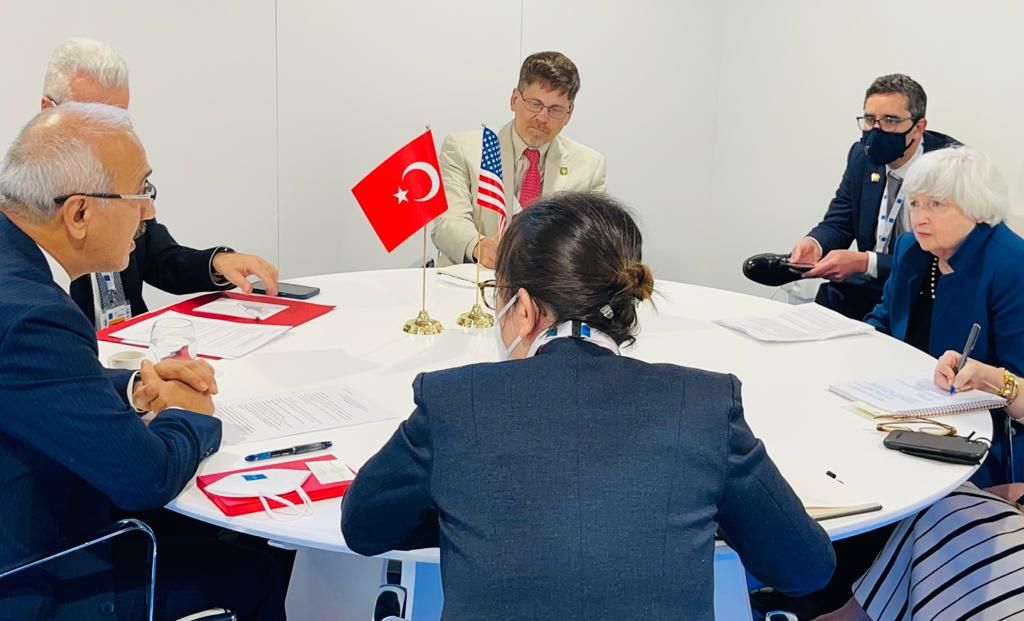 Bakan Elvan, ABD Hazine Bakanı Yellen ile görüştü