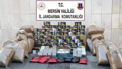Mersin’de kaçak makaron operasyonu: 3 gözaltı