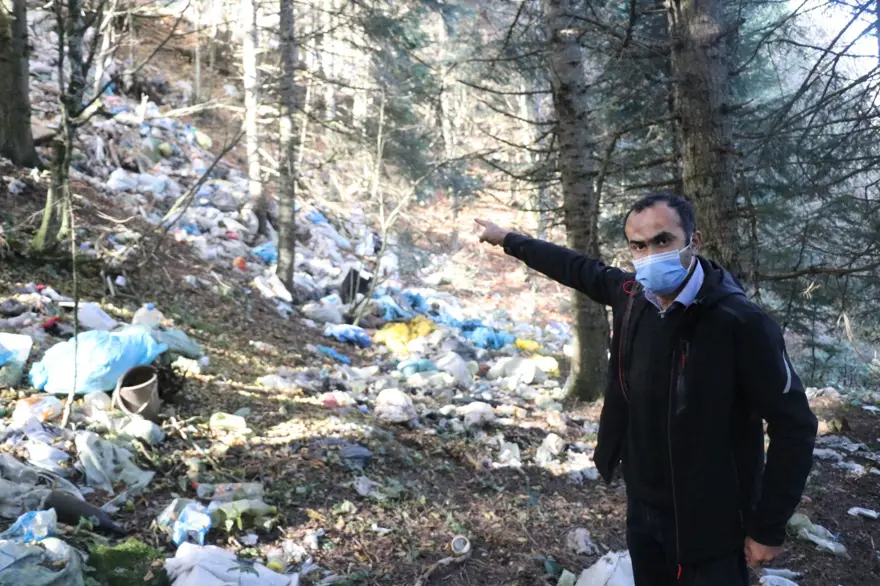 Doğa harikası yayla çöplüğe döndü 6