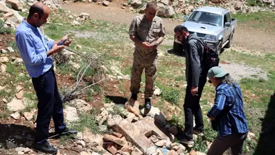 Kırmızı bültenle aranan tarihi mezar taşı bulundu