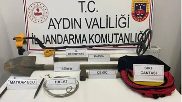 Sit alanında kaçak kazıya suç üstü