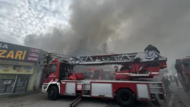 Bursa'da iş yeri yangını