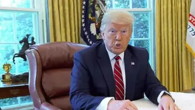 ABD Başkanı Trump'ın öfkesi kamerada