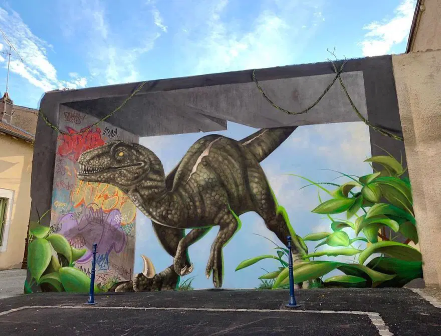 Fransız sokak sanatçısından 3 boyutlu grafitiler 37