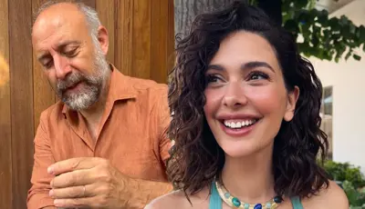 Bergüzar Korel videoya çekti. Halit Ergenç'in bilinmeyen alışkanlığı
