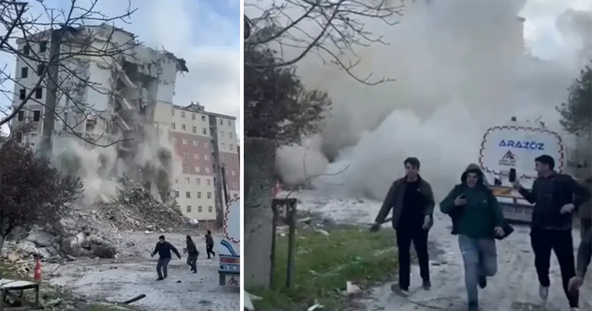 Beylikdüzü'nde faciadan dönüldü. Yıkımı izlerken enkaz altında kalıyorlardı