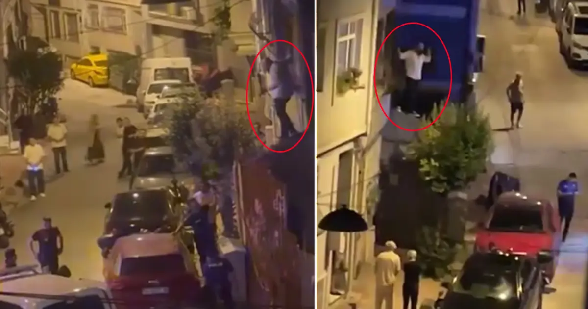 Beyoğlu'nda eski sevgili dehşeti. Evine tırmanıp camı yumrukladı