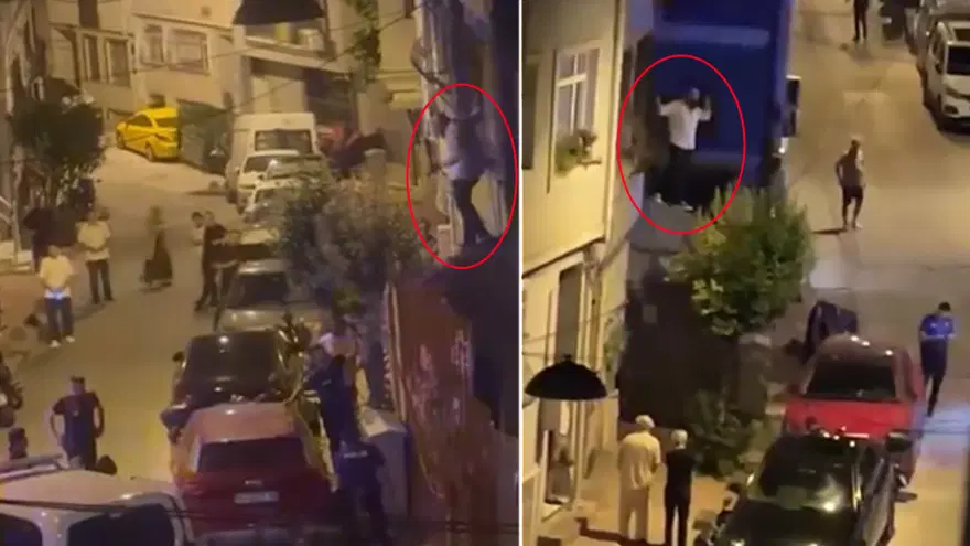 Beyoğlu'nda eski sevgili dehşeti. Evine tırmanıp camı yumrukladı 