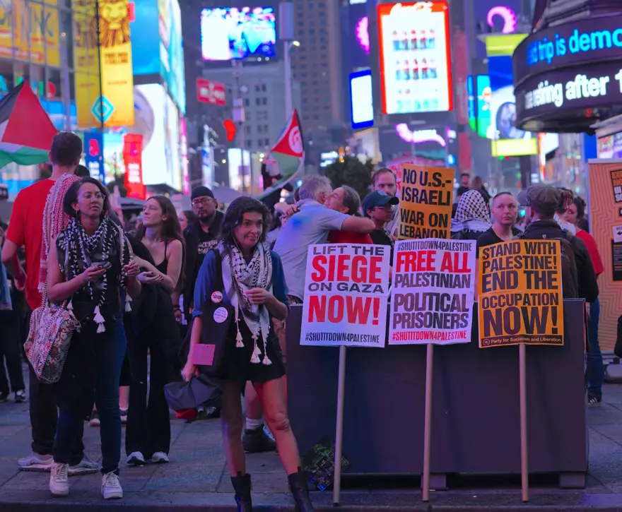 New York sokaklarına Netanyahu karşıtı protesto damga vurdu 9