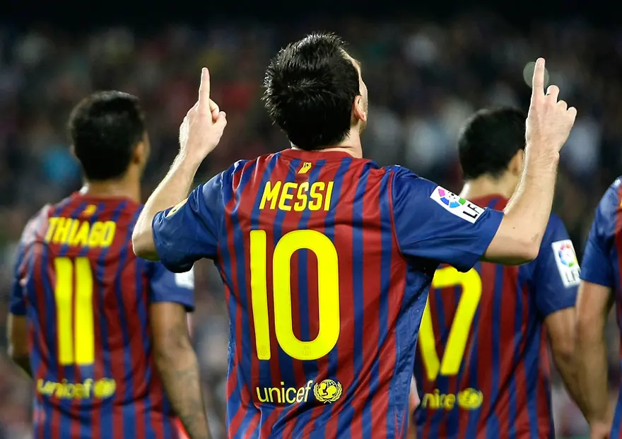Barcelona Lionel Messi ile coştu 20 Barcelona Lionel Messi ile coştu 20