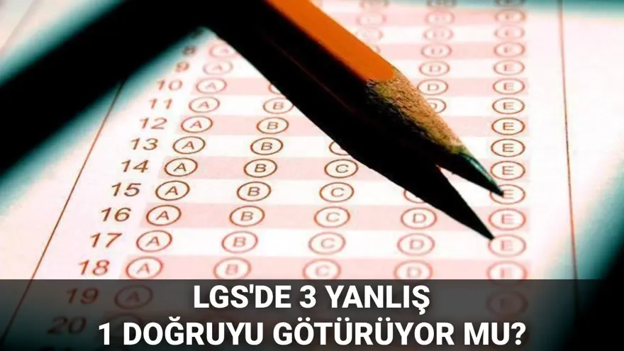 LGS'de 3 yanlış 1 doğruyu götürüyor mu? LGS puanı nasıl hesaplanır? (MEB LGS puan hesaplama kılavuzu) LGS'de 3 yanlış 1 doğruyu götürüyor mu? LGS puanı nasıl hesaplanır? (MEB LGS puan hesaplama kılavuzu)