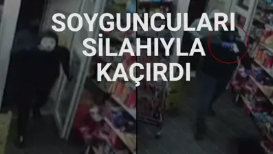 İşlettiği büfeyi soymak isteyen soyguncuları silahıyla kovaladı