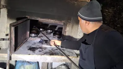 Sabah 9' dan akşam 5'e kadar pişiyor: Hazır olunca kalede davul çalınarak haber veriliyor