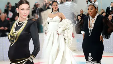 Yılın moda olayı Met Gala'ya ünlülerin hamile stili damga vurdu