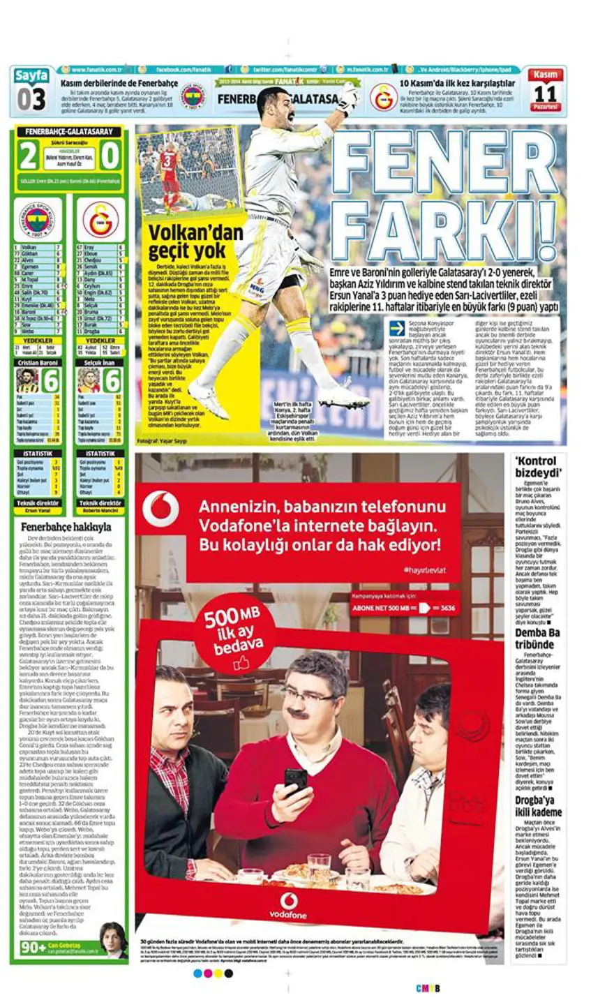 Günün manşetleri - 11 Kasım 14