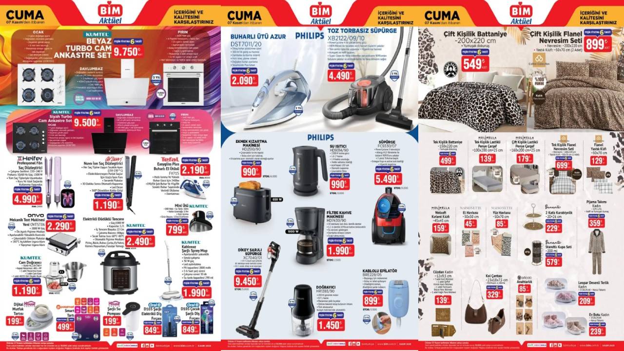 BİM 7 Kasım aktüel kataloğu yarın satışta: Teknoloji ürünleri, ev eşyaları ve elektronik ürünler geliyor