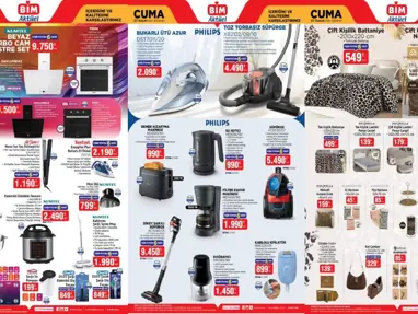 SATIŞTA: BİM 7 Kasım cuma aktüel ürünler kataloğu: Süpürge, televizyon, tencere ve nevresim çeşitleri