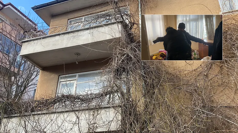 Balkondan tırmanıp girdiği evde 2 gün yaşadı