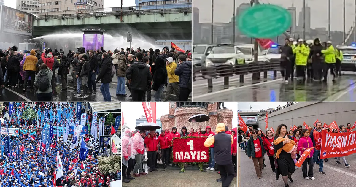 1 Mayıs meydanlarda kutlanıyor: Taksim kapatıldı, 15 Temmuz Şehitler Köprüsü'nde polis müdahalesi