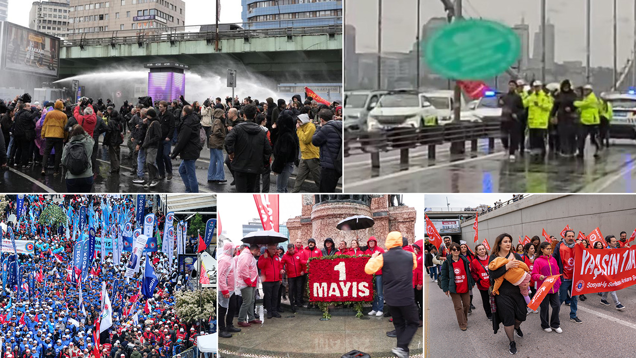 1 Mayıs meydanlarda kutlandı: Taksim kapatıldı, 15 Temmuz Şehitler Köprüsü'nde polis müdahalesi