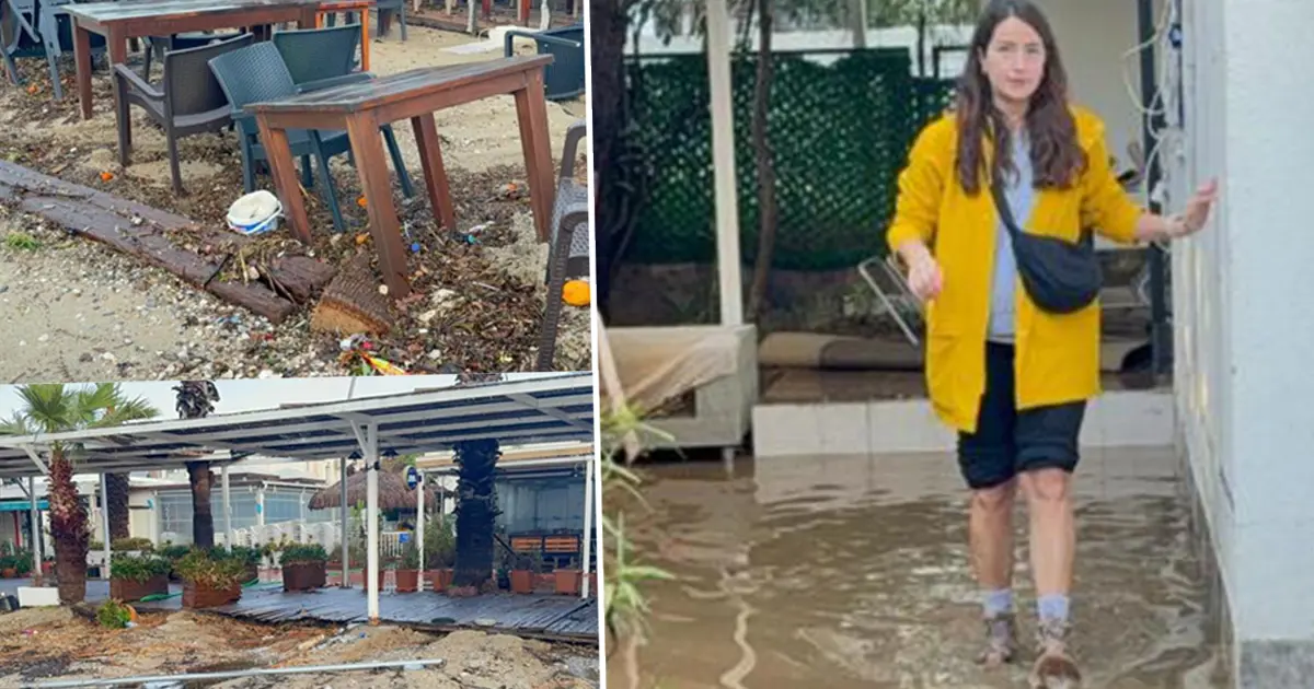 Bodrum'u sağanak vurdu. Sahildeki işletmeler sular altında kaldı