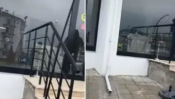 Bolu'da emlak ofisine kurşun yağmuru