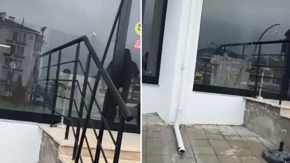 Bolu'da emlak ofisine kurşun yağmuru