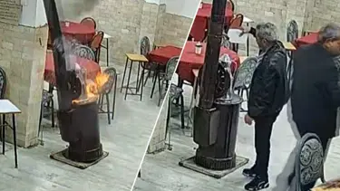 Güzel koksun diye sobaya kolonya döktü. Kıraathane savaş alanına döndü
