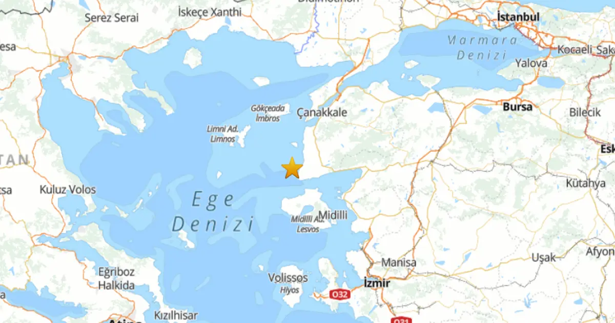 Ege'de 3.5 büyüklüğünde deprem