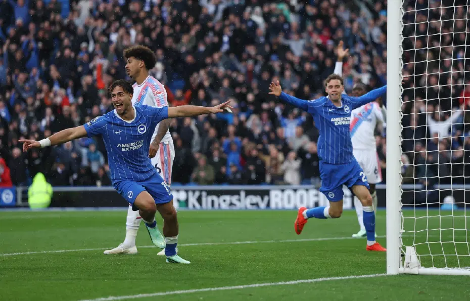 Beşiktaş'ın rakibi Crystal Palace, Brighton deplasmanında dağıldı