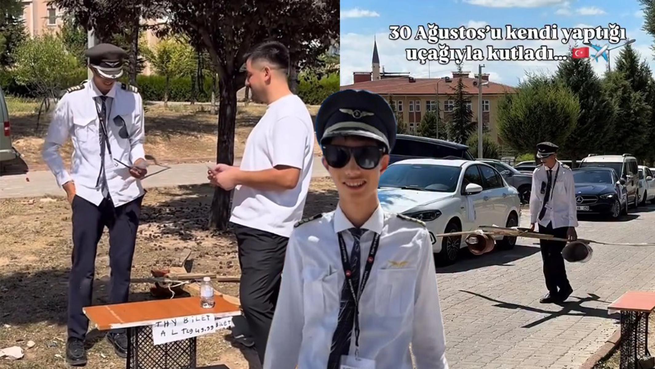 Tek kişilik havayolları 30 Ağustos'u da unutmadı