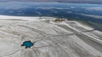 Kuraklığın fotoğrafı: Bu görünen gölün gözyaşı