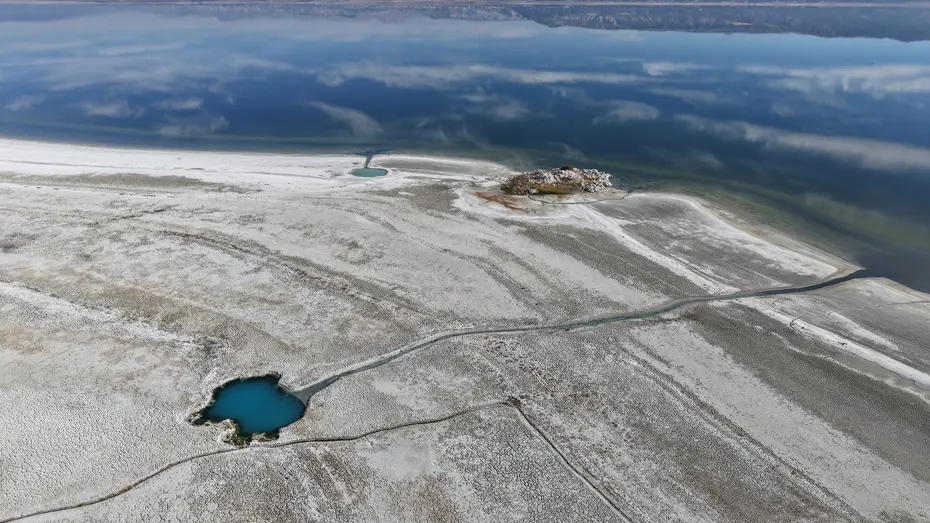 Kuraklığın fotoğrafı: Bu görünen gölün gözyaşı